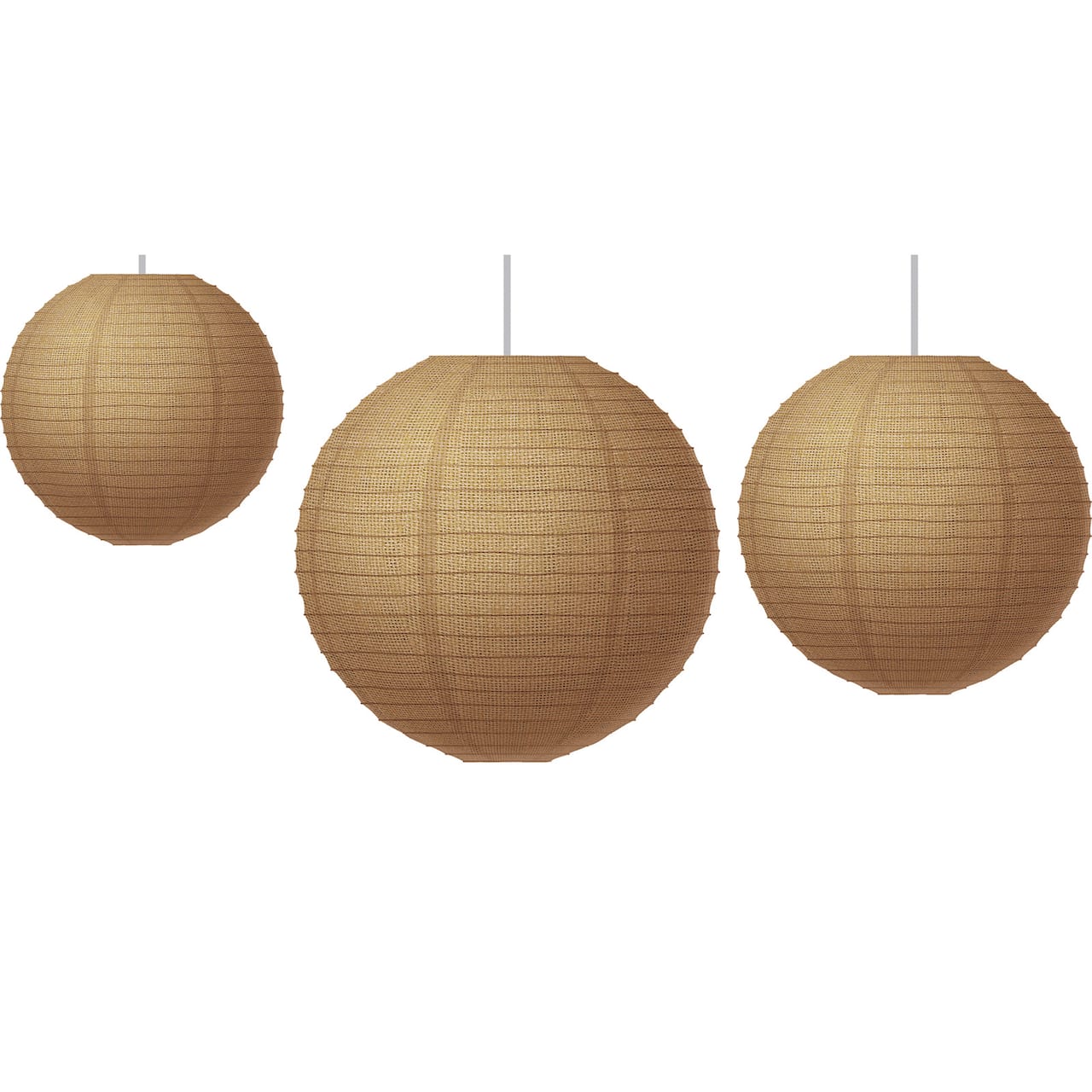 Teacher Created Resources Burlap Paper Lanterns, Pack of 3